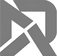 Минималистичный абстрактный логотип компании Дружба в серых тонах на белом фоне